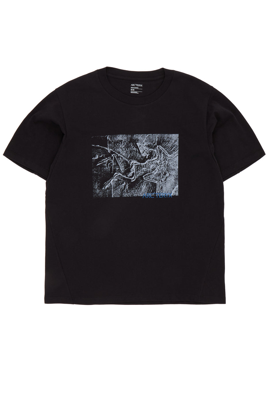 Arc'teryx Men's Kragg Cotton Lithographica Short Sleeved T-Shirt - Black