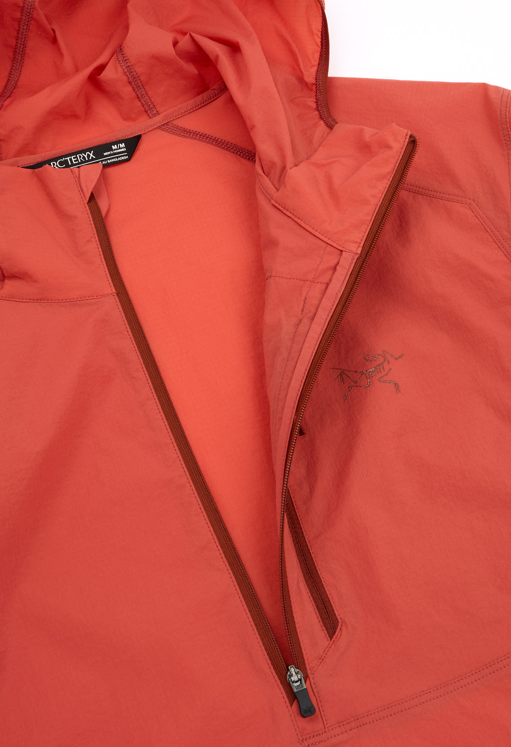 Arc'teryx Men's Ossa 1/2 Zip Hoody - Stone Red