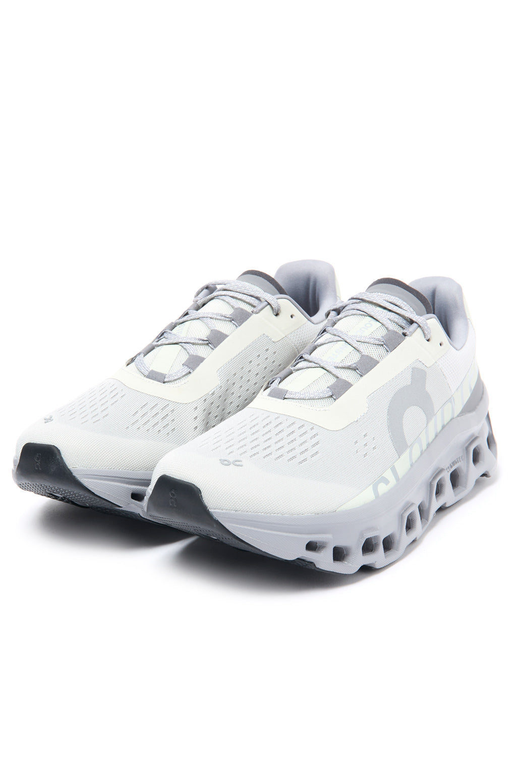 On Men's Cloudmonster - Ice / Alloy