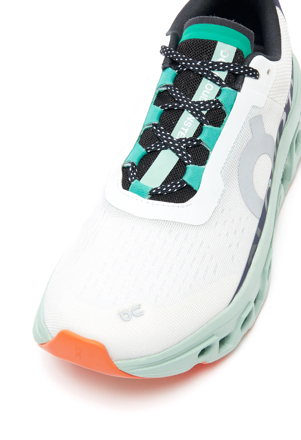 On Cloudmonster Women's Trainers - Undyed White/Creek