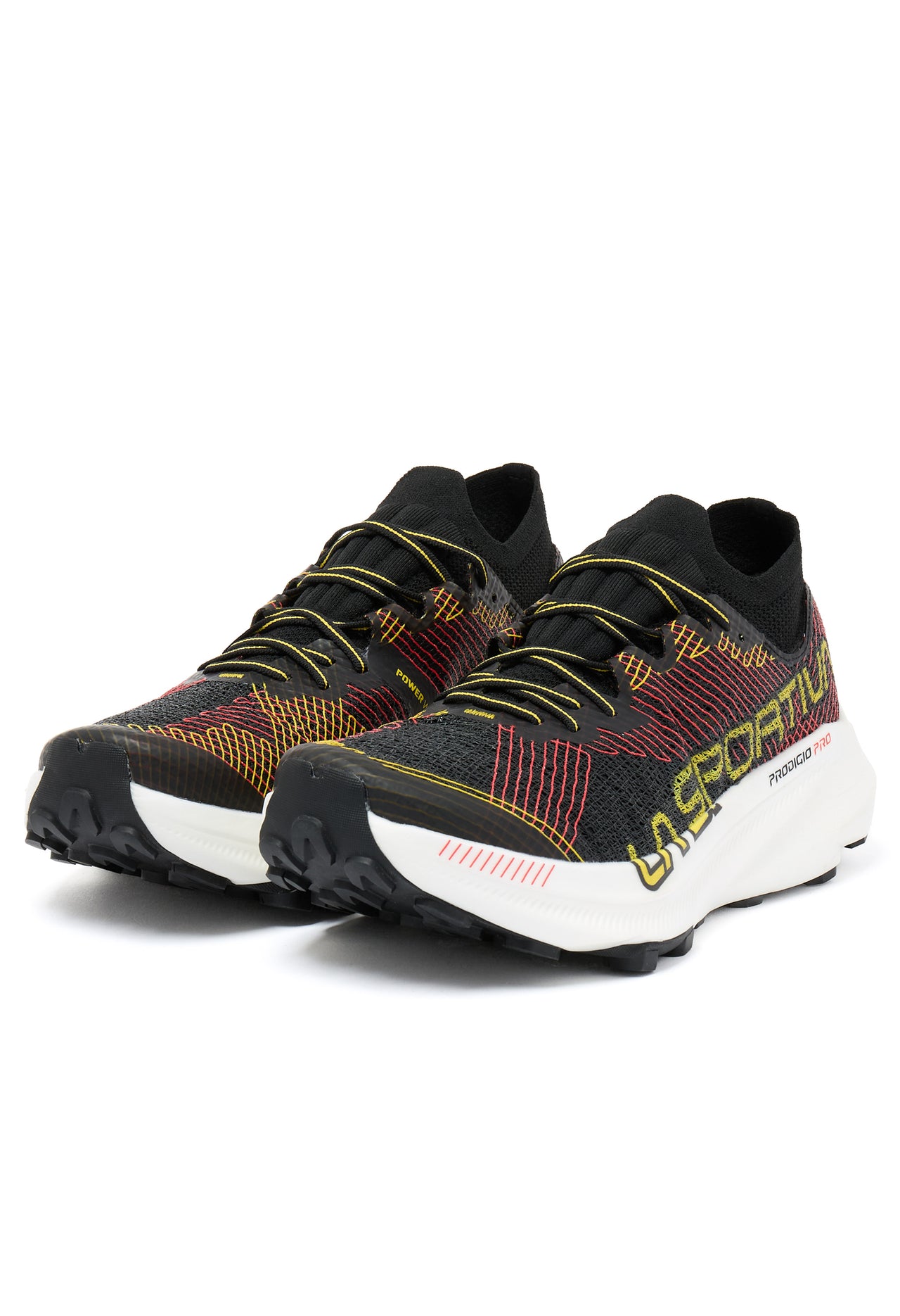 La Sportiva Men's Prodigio Pro Trail Running Shoes - Black / Yellow