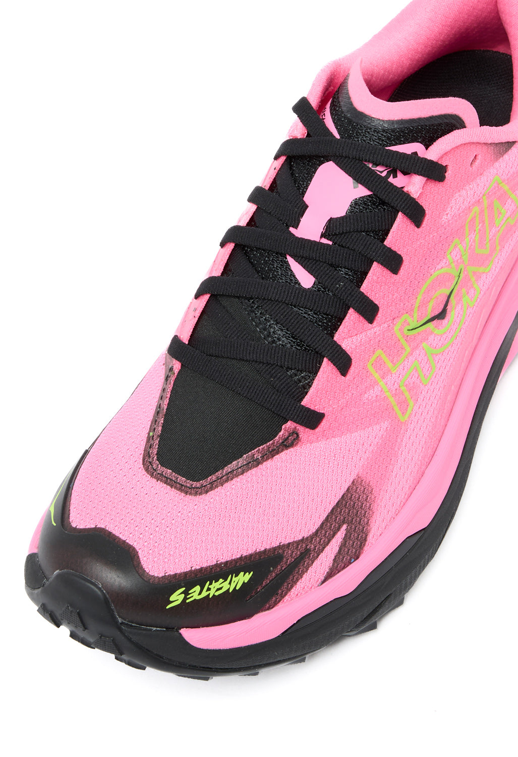 Hoka Men's Mafate 5 Trainers - Neon Rose / Black