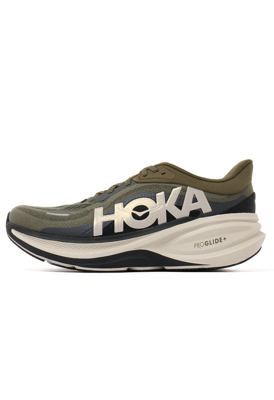 Hoka Men's Clifton Pro Trainers - Antique Olive / River Rock Grey
