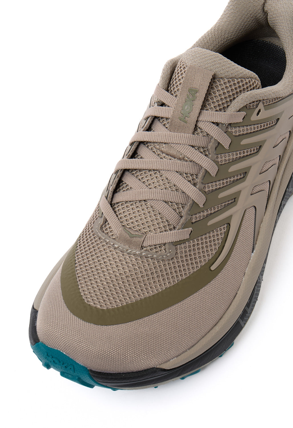 Hoka Men's Stinson 8 Trainers - Pebble Grey / Antique Olive