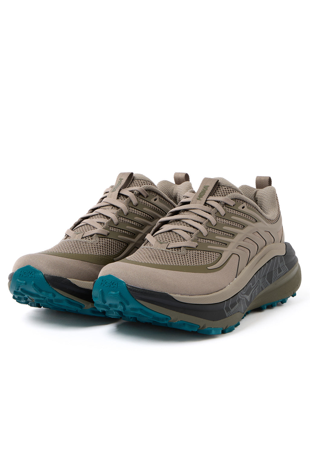 Hoka Men's Stinson 8 Trainers - Pebble Grey / Antique Olive