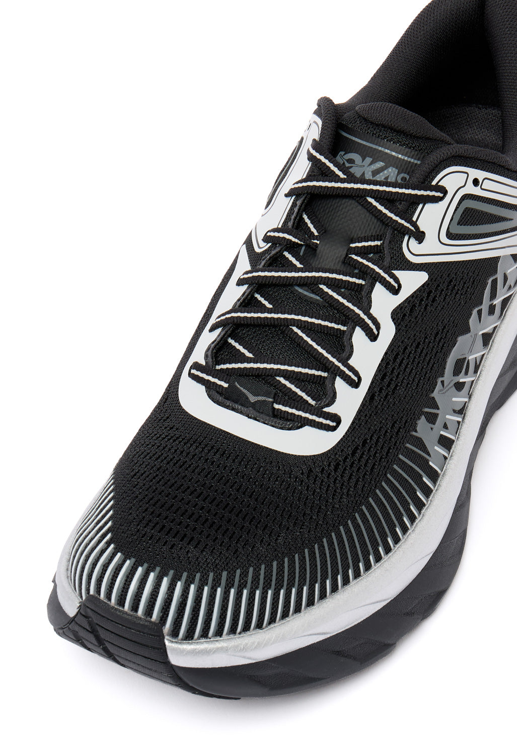 Hoka Men's Bondi 7 Trainers - Black / Stardust