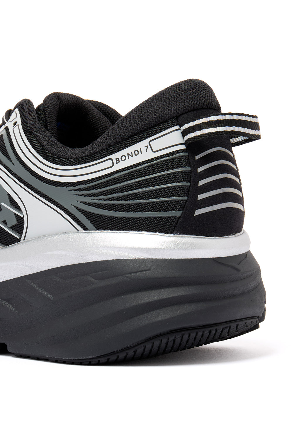 Hoka Men's Bondi 7 Trainers - Black / Stardust