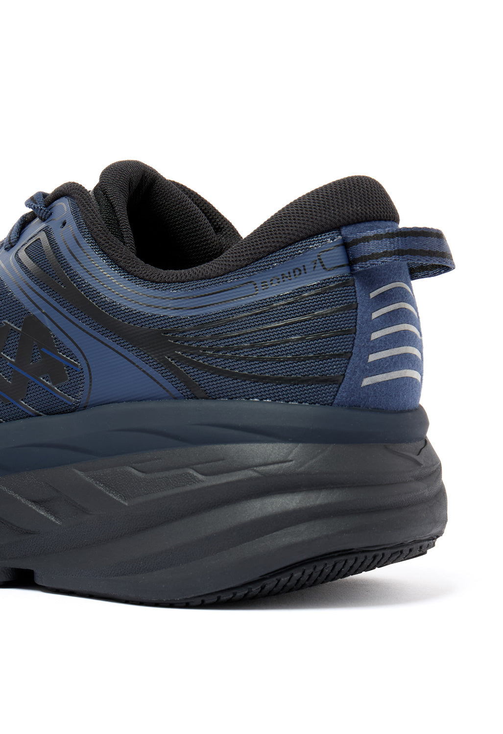 Hoka Men's Bondi 7 Trainers - Varsity Navy / Black