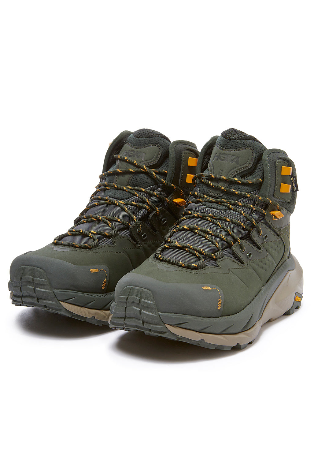 Hoka Kaha 2 GORE-TEX Men's Boots - Duffel Bag/Radiant Yellow