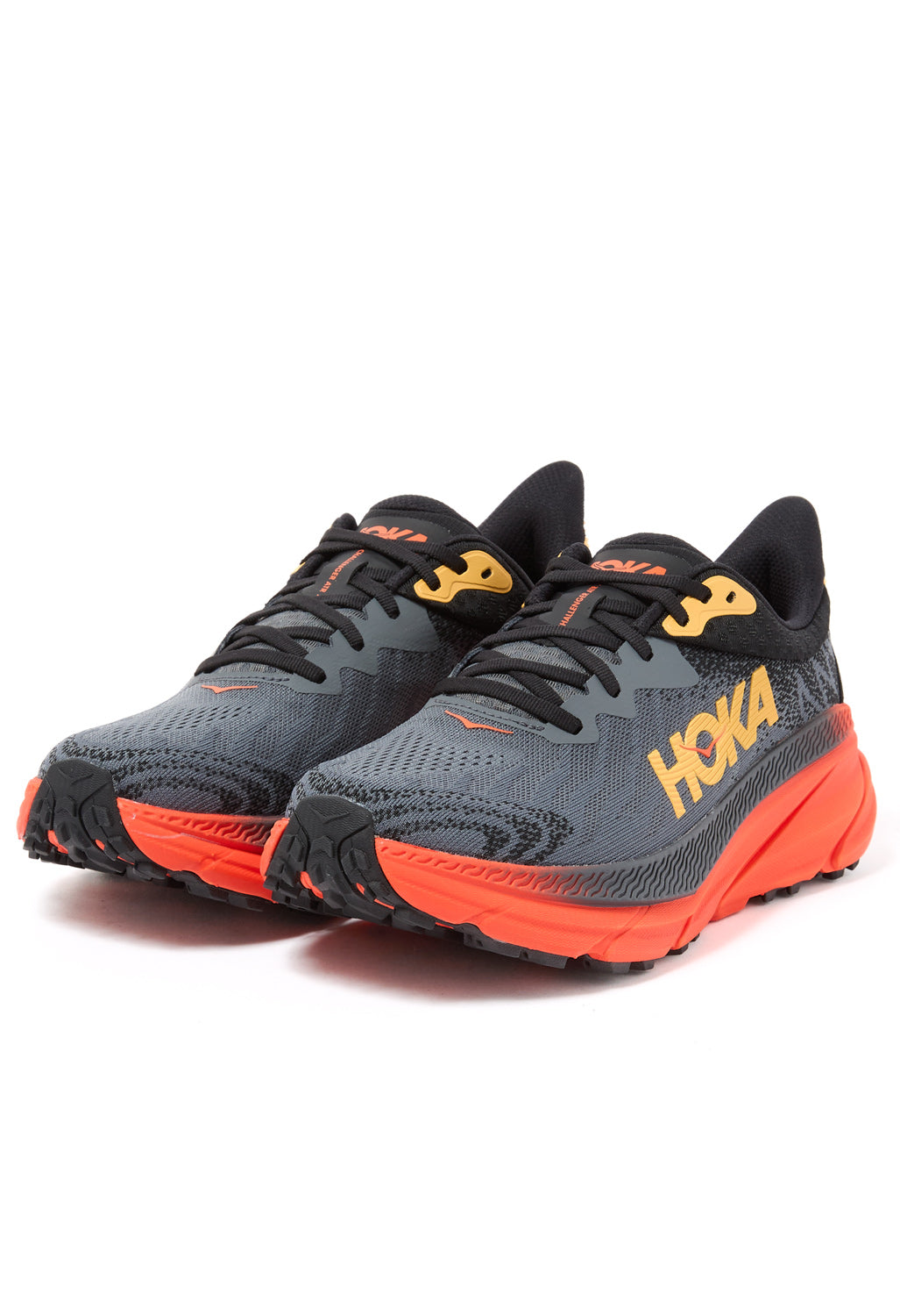Hoka Men's Challenger 7 Trainers - Castlerock / Flame