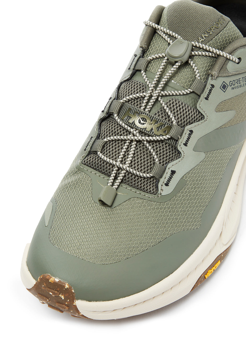 Hoka Men's Transport GORE-TEX Trainers - Slate / Oat Milk