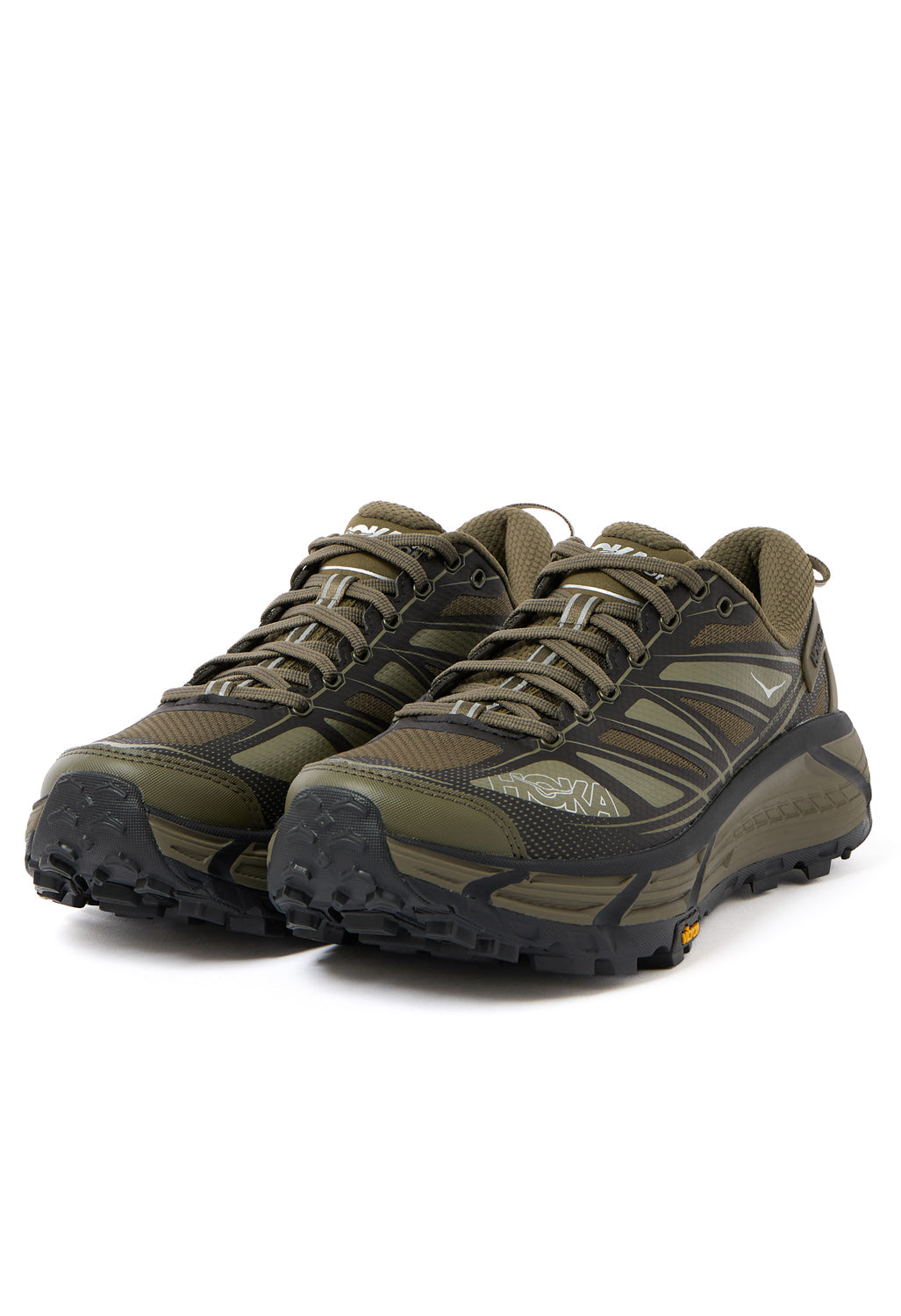 Hoka Mafate Speed 2 Trainers - Antique Olive / Carbon Black