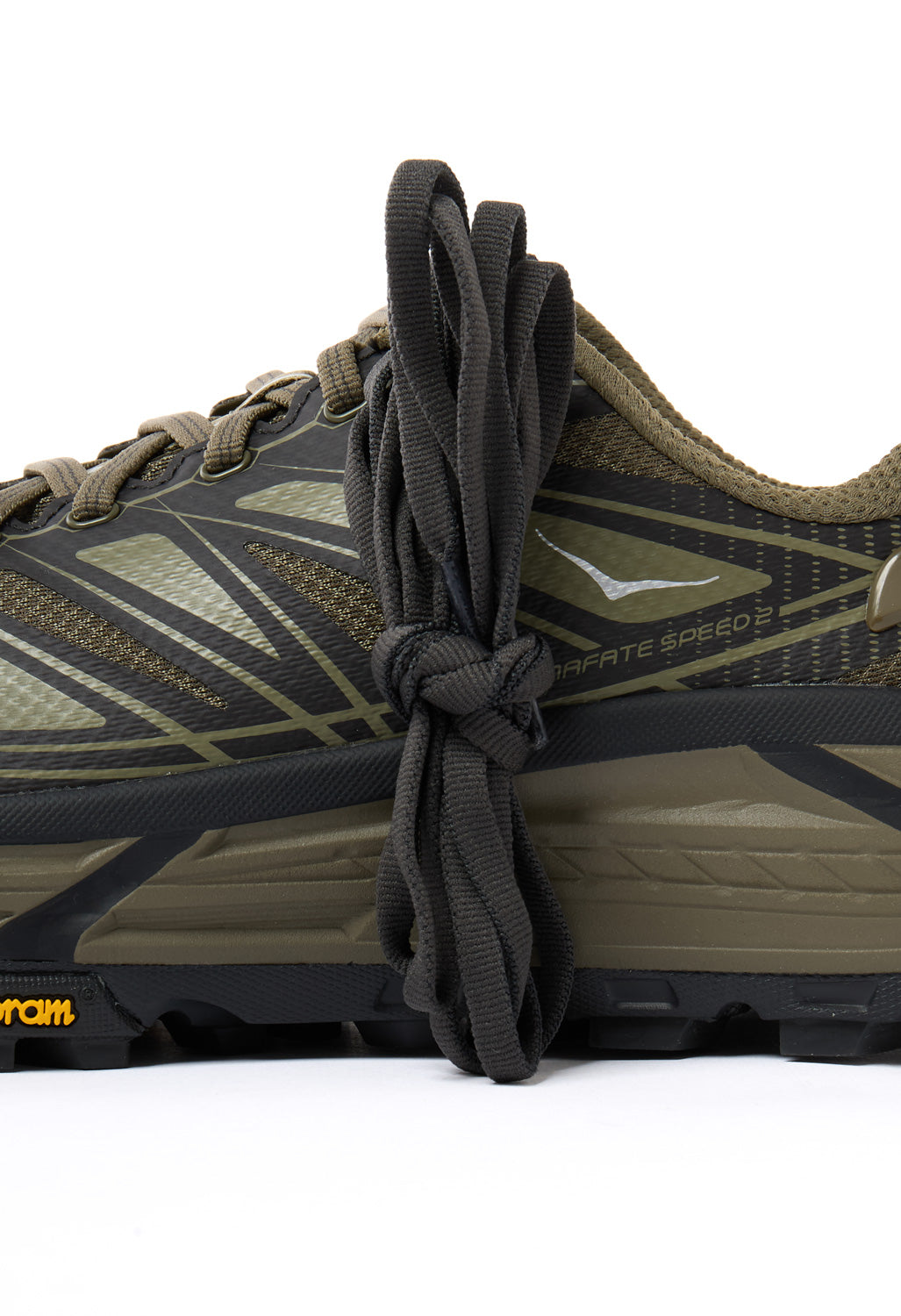 Hoka Mafate Speed 2 Trainers - Antique Olive / Carbon Black