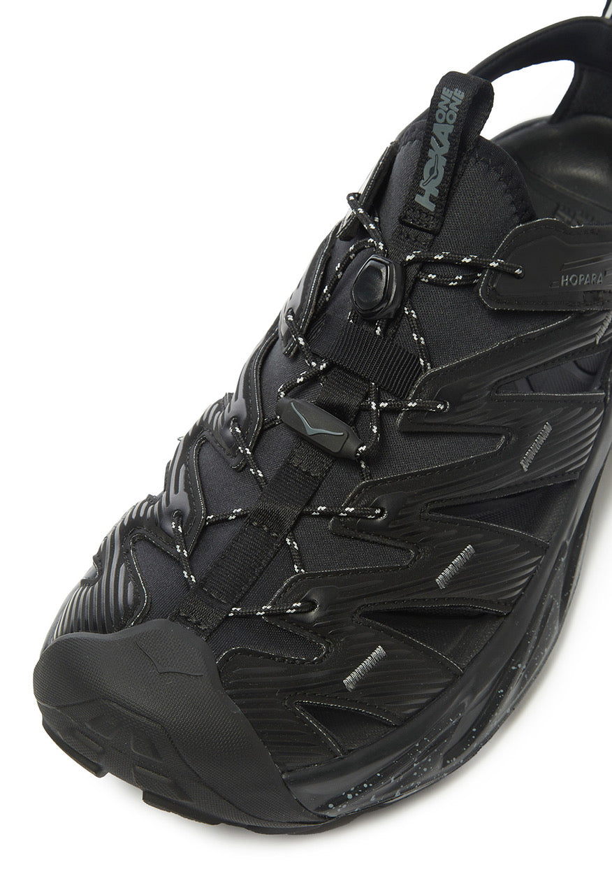 Hoka Hopara Sandals - Black / Castlerock