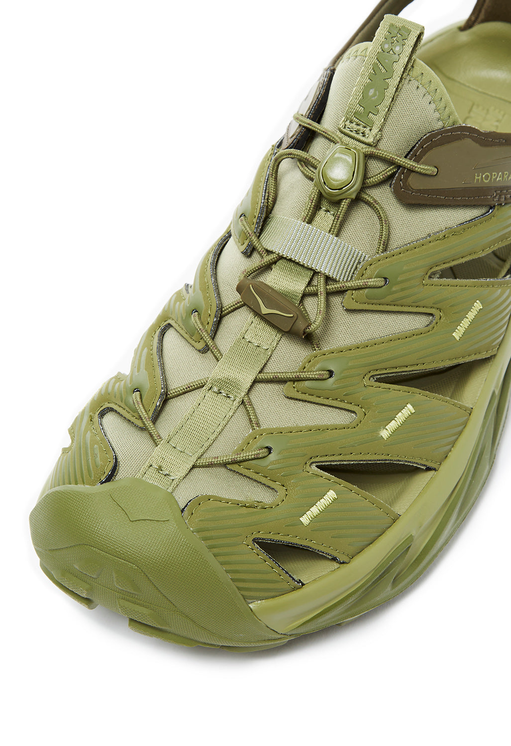 Hoka Hopara Sandals - Forest Floor / Fennel