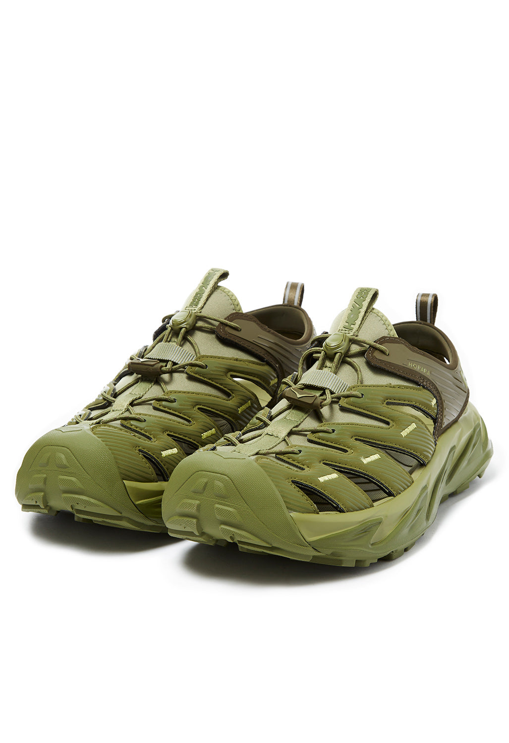 Hoka Hopara Sandals - Forest Floor / Fennel