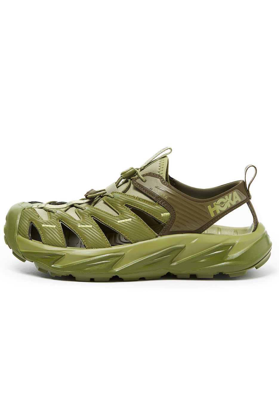 Hoka Hopara Sandals - Forest Floor / Fennel