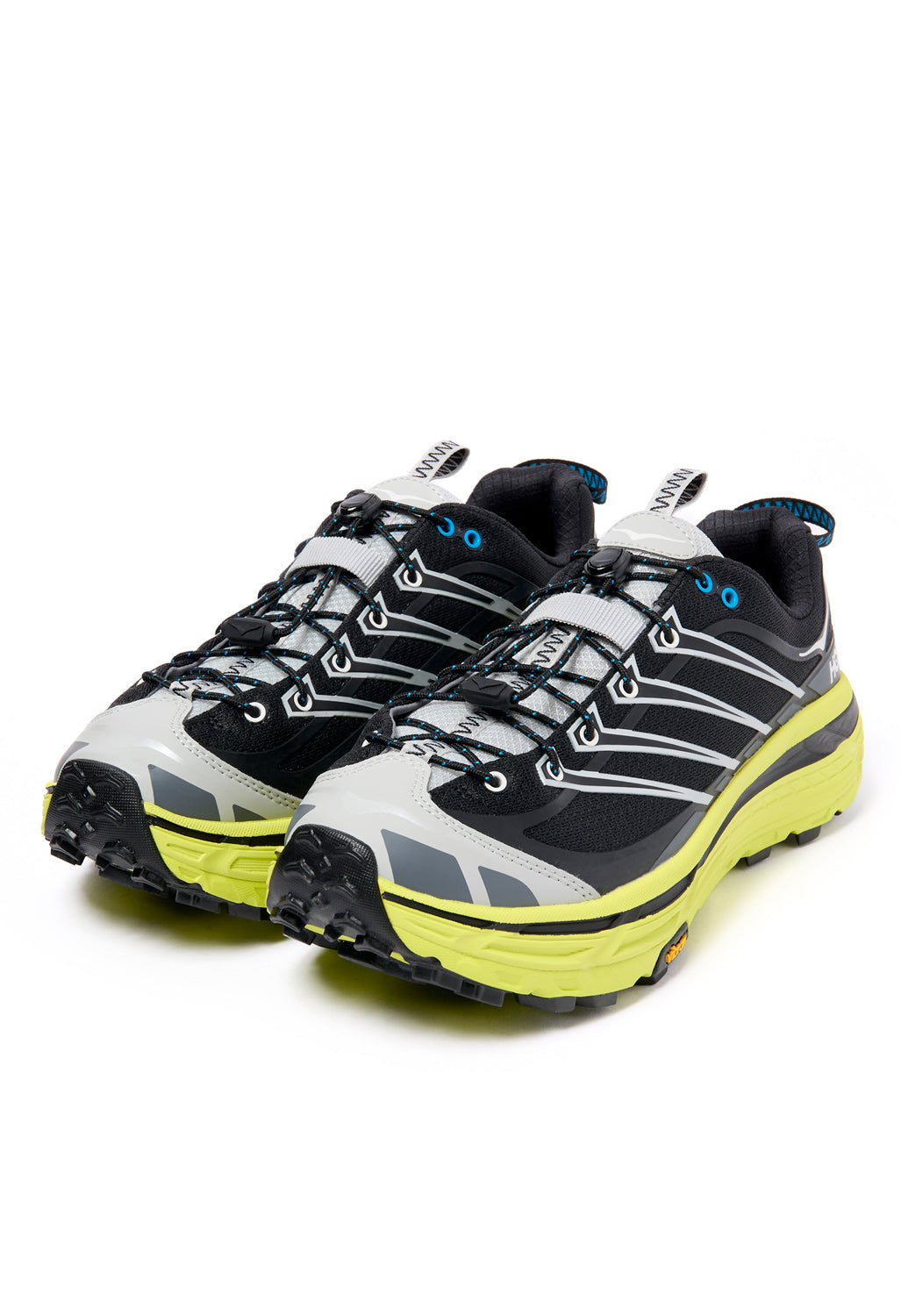 Hoka U Mafate THREE2 Trainers - Black / Hoka Citrus