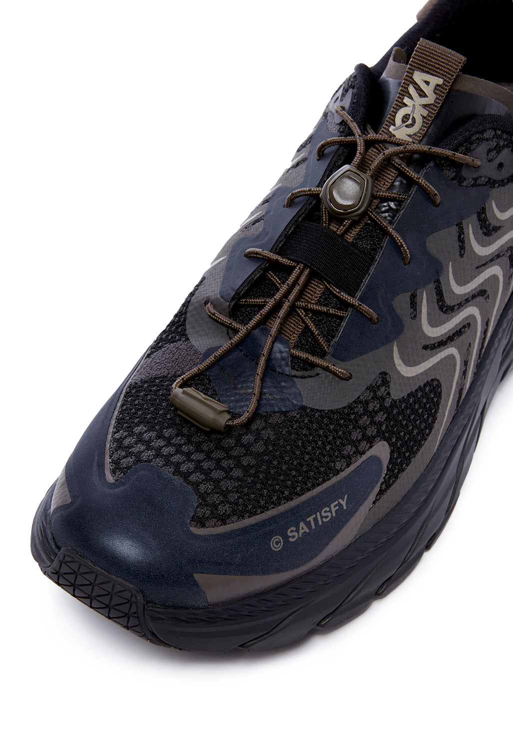 Hoka Clifton LS Satisfy Running Shoes - Forged Iron / Black