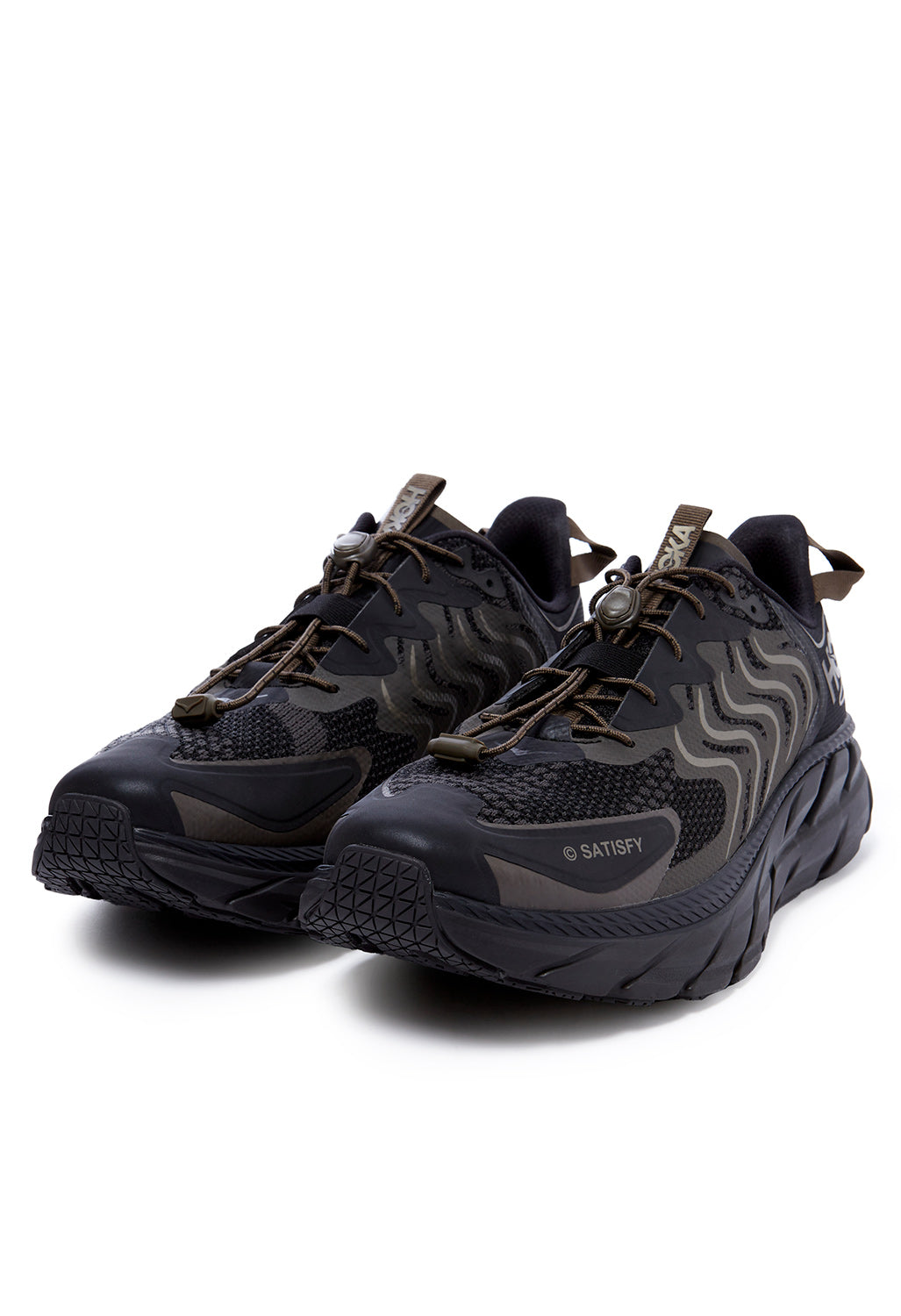 Hoka Clifton LS Satisfy Running Shoes - Forged Iron / Black – Outsiders ...
