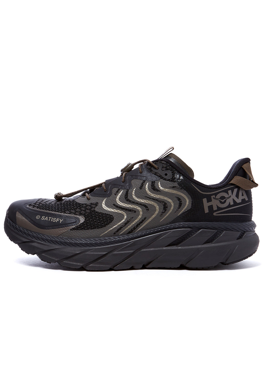 Hoka Clifton LS Satisfy Running Shoes Forged Iron Black