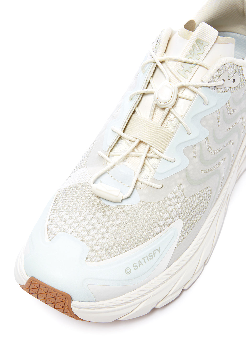 Hoka Clifton LS Satisfy Running Shoes - Celadon Tint / Whisper White