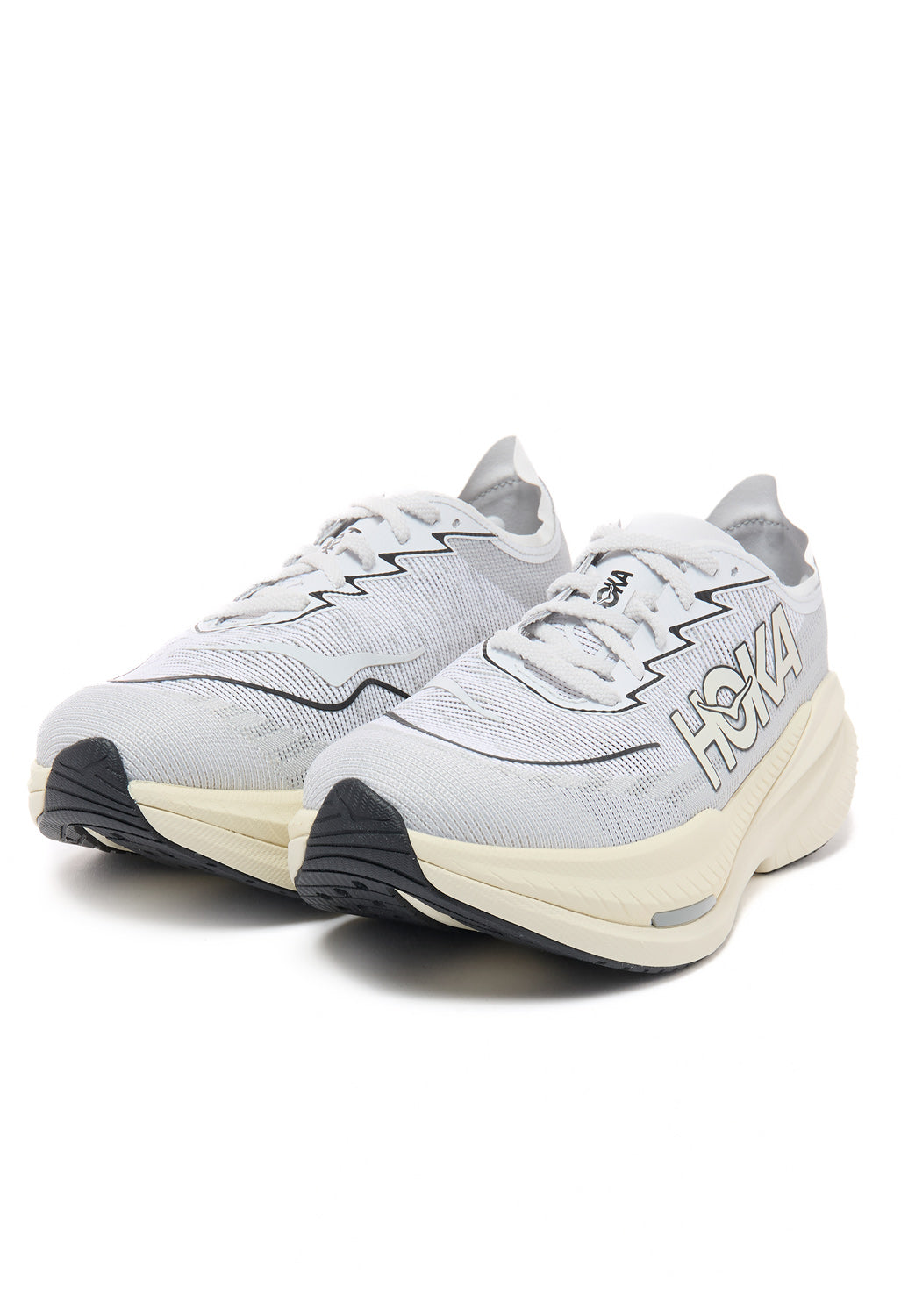 Hoka Mach X 2 Trainer Trainers - White / Cosmic Grey
