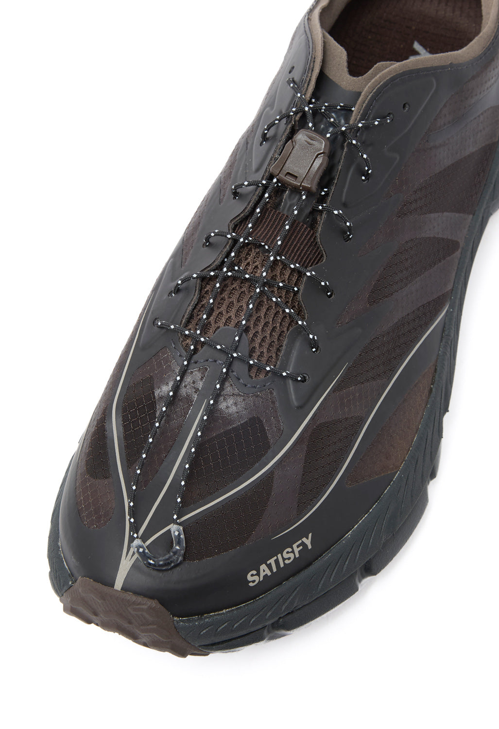 Hoka x Satisfy Mafate Speed 4 Lite Trainers - Coffee