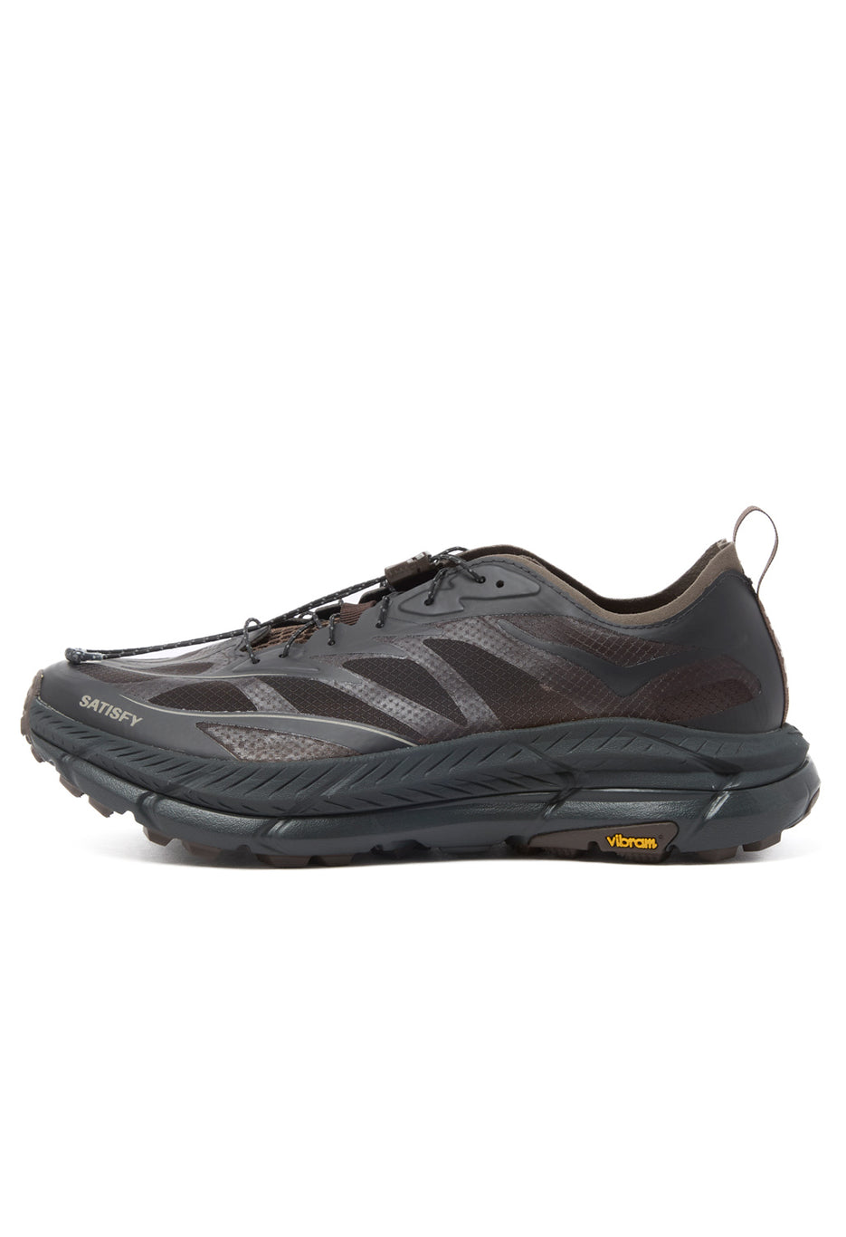 Hoka x Satisfy Mafate Speed 4 Lite Trainers - Coffee