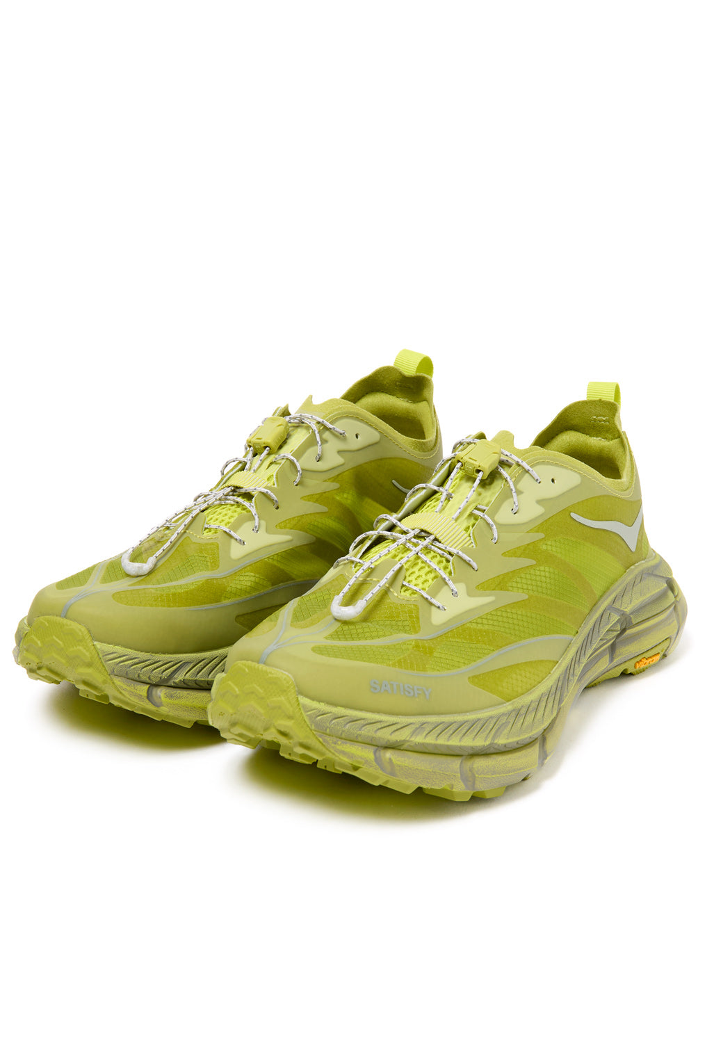 Hoka x Satisfy Mafate Speed 4 Lite Trainers - Sulfur
