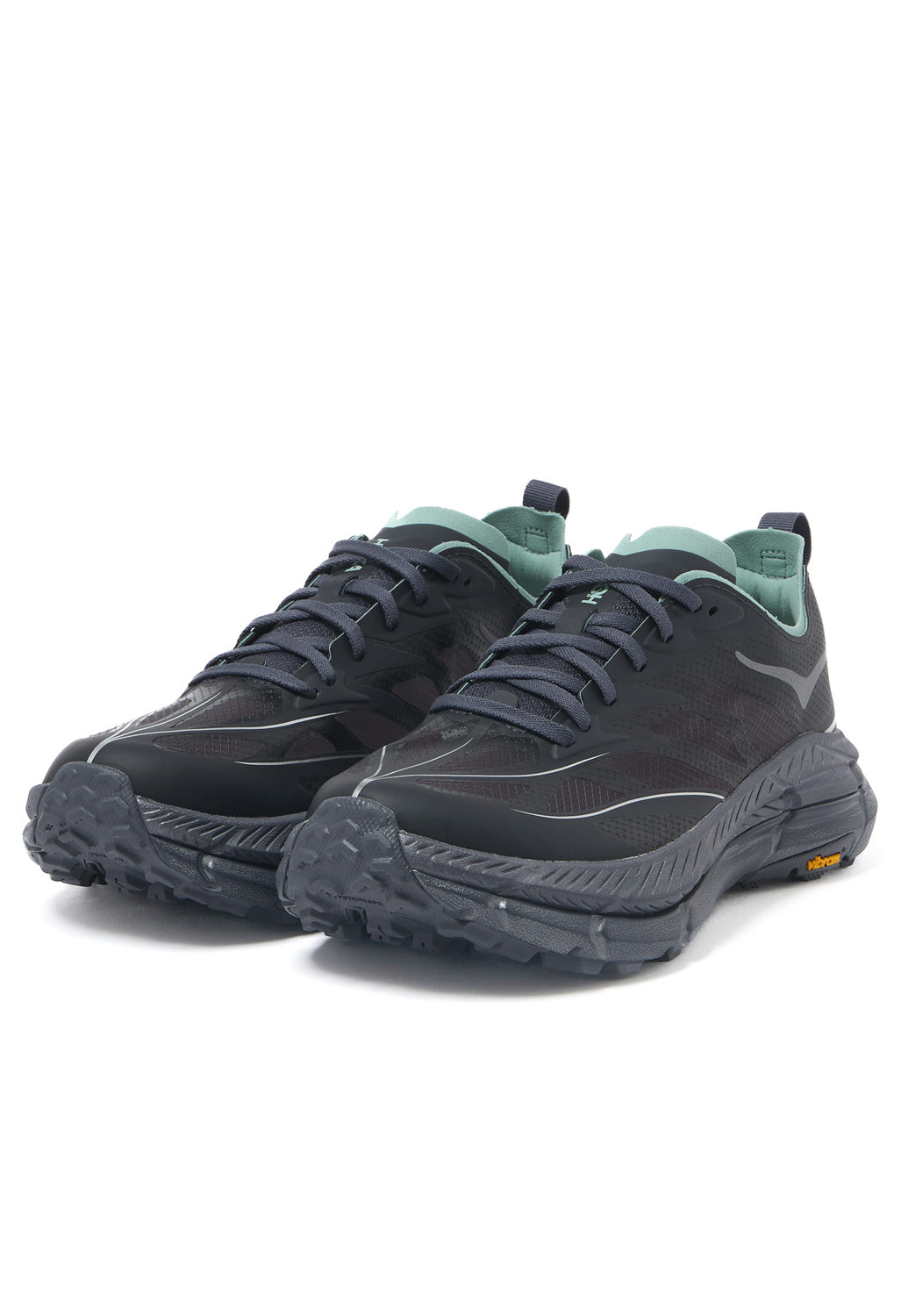 Hoka Mafate Speed 4 Lite Trainers - Charcoal Grey / Jade