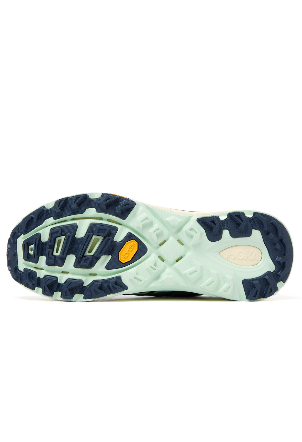 Hoka Mafate Three2 Wordmark Trainers - Fern / Varsity Navy