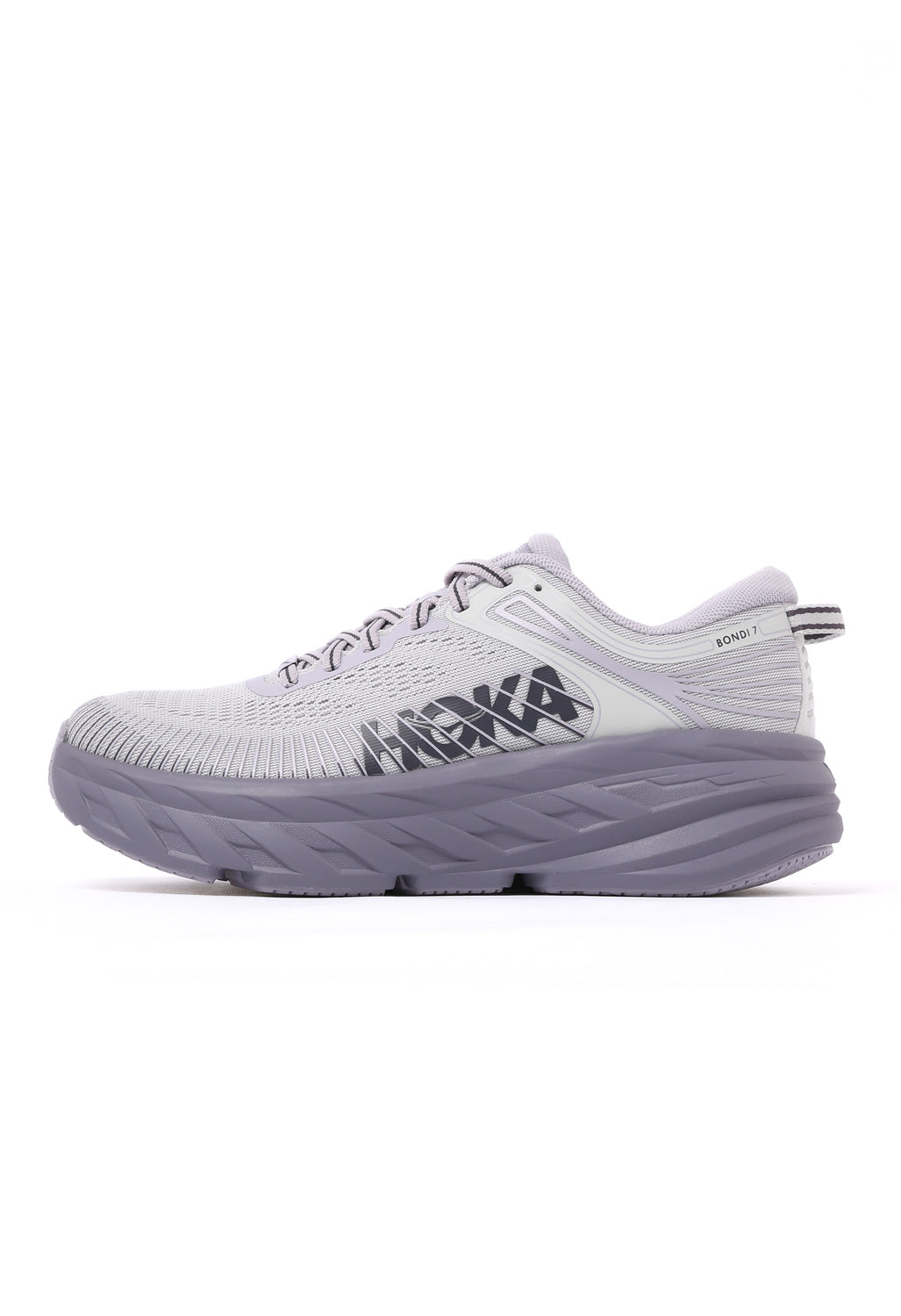 Hoka Women's Bondi 7 Trainers - Stardust / Mellow Lilac