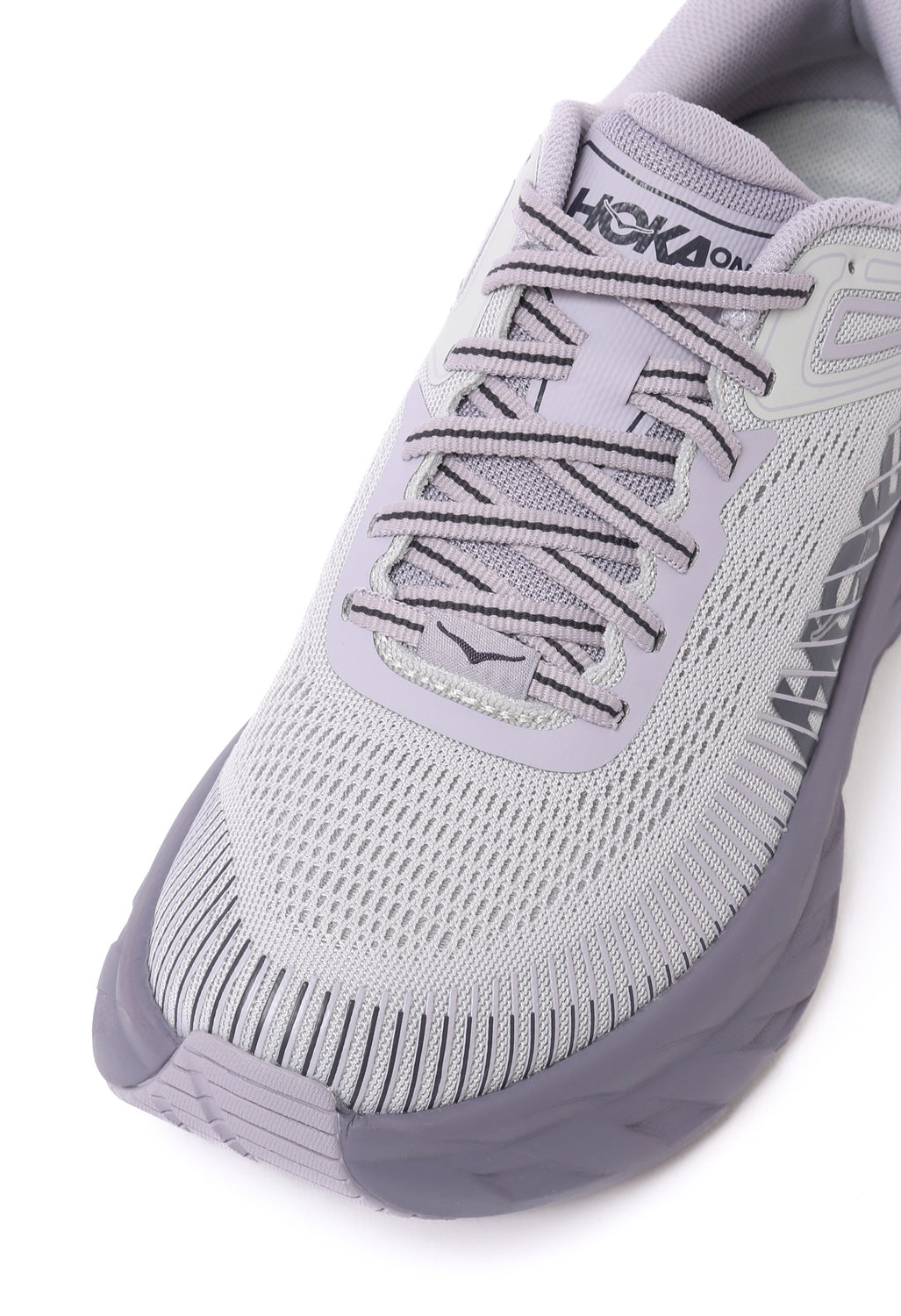 Hoka Women's Bondi 7 Trainers - Stardust / Mellow Lilac