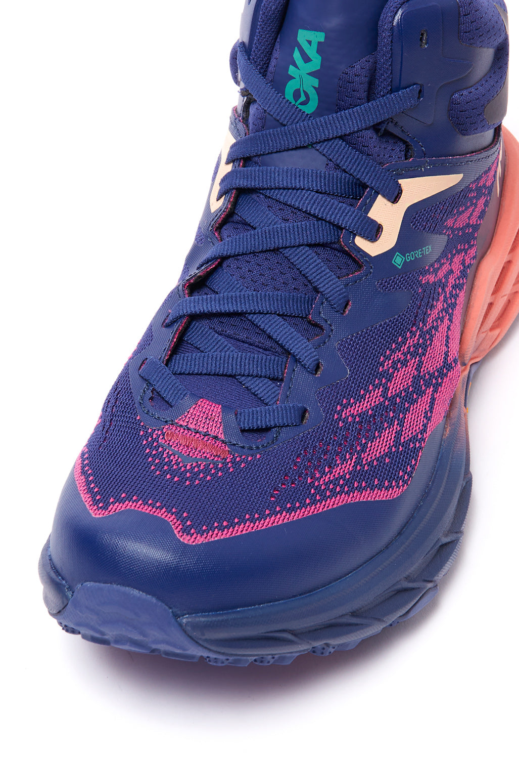 Hoka Speedgoat 5 Mid GORE-TEX Women's Boots - Bellwether Blue/Camellia
