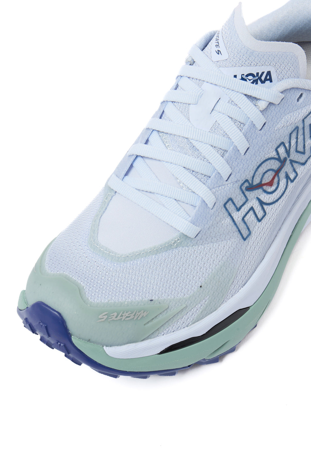 Hoka Women's Mafate 5 Trainers - Ambient Blue / Rosemary