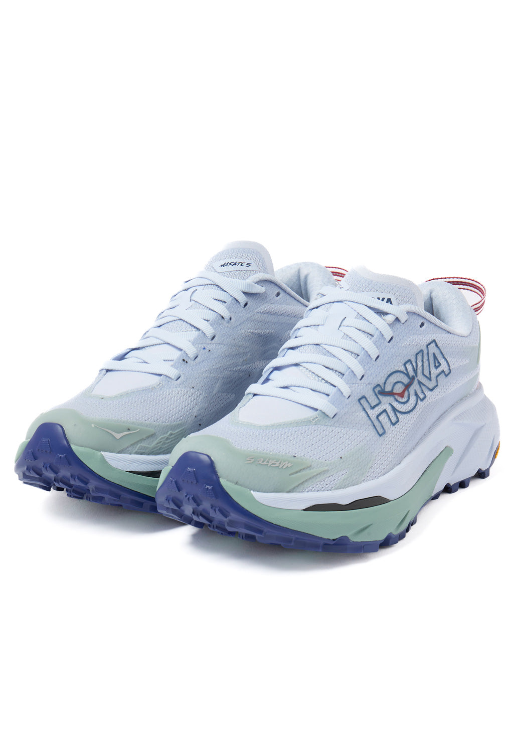 Hoka Women's Mafate 5 Trainers - Ambient Blue / Rosemary