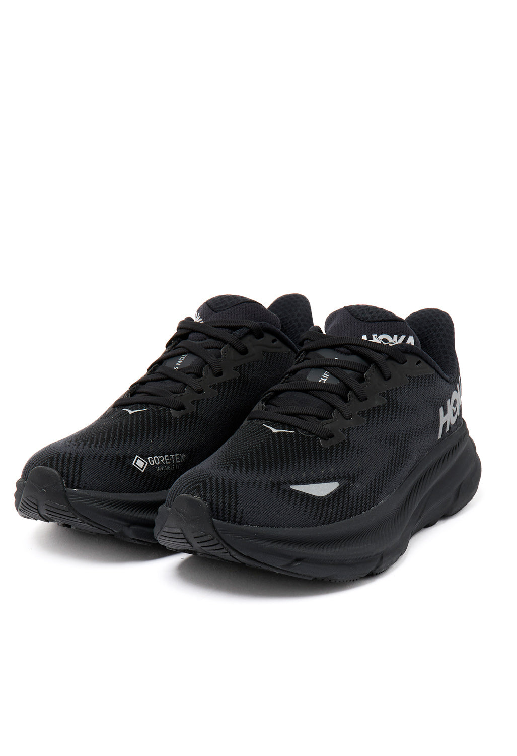 Hoka Women's Clifton 9 GTX Trainers - Black / Black