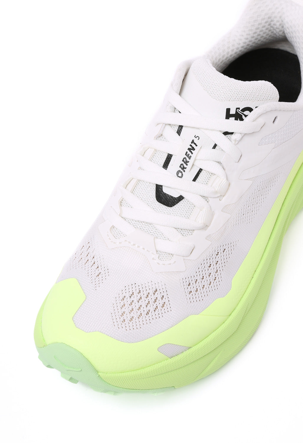 Hoka Women's Torrent 5 Trainers - Frost / Neon Yuzu