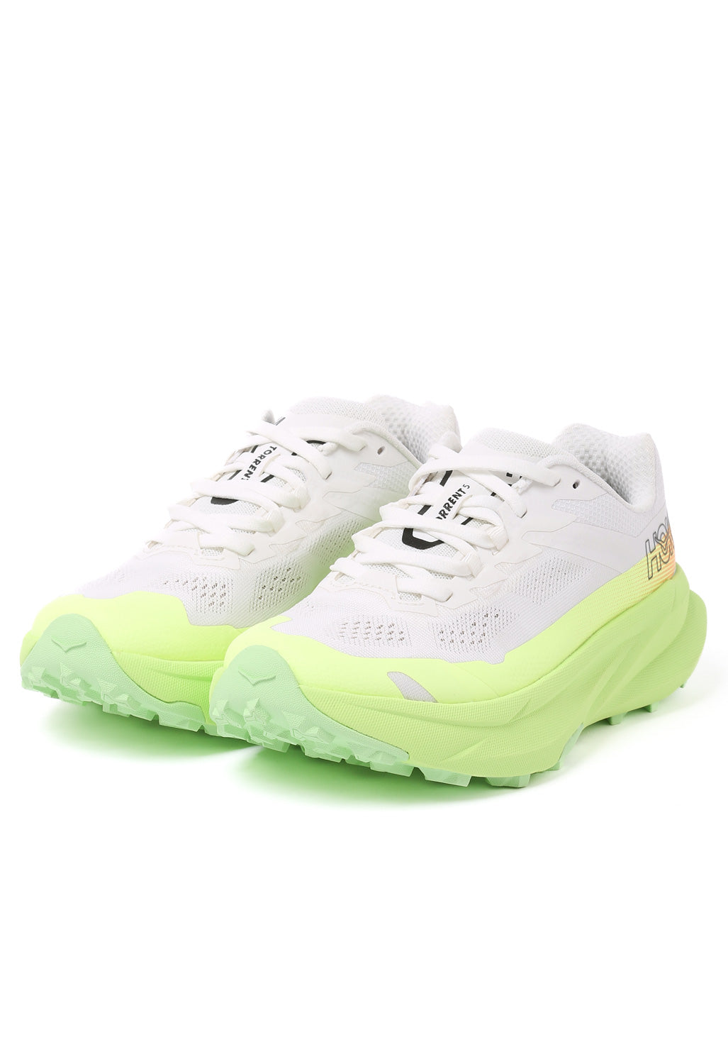 Hoka Women's Torrent 5 Trainers - Frost / Neon Yuzu