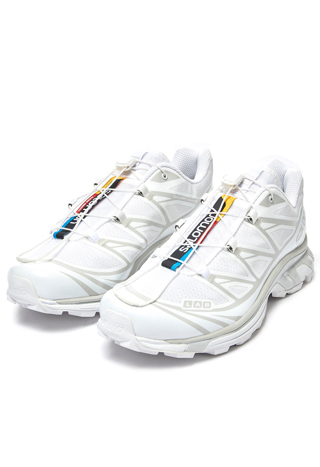 Salomon XT-6 Trainers - White / White / Lunar Rock