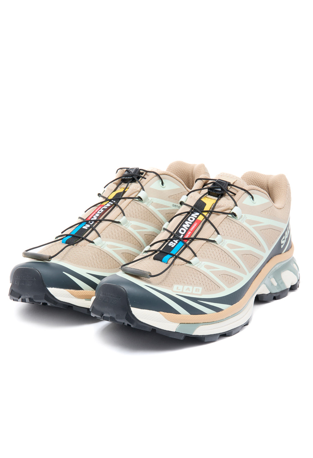 Salomon XT-6 Trainers - Oxford Tan / Tan / Carbon / Clearly Aqua