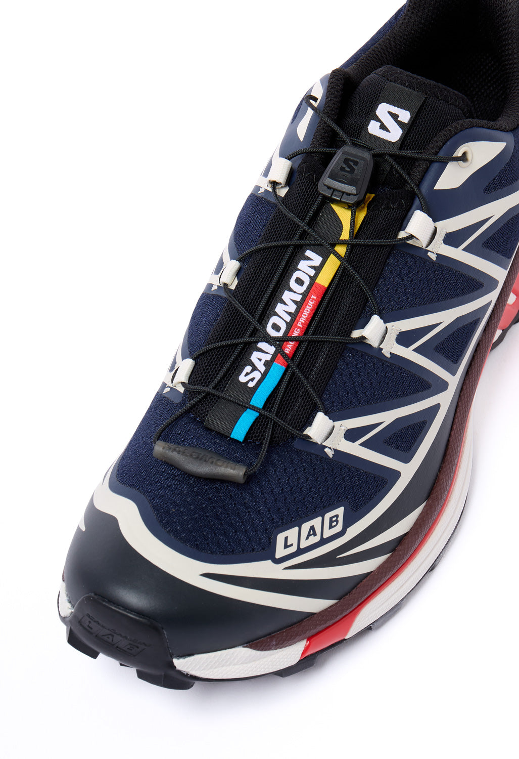 Salomon XT-6 Trainers - Maritime Blue / Black / Fiery Red