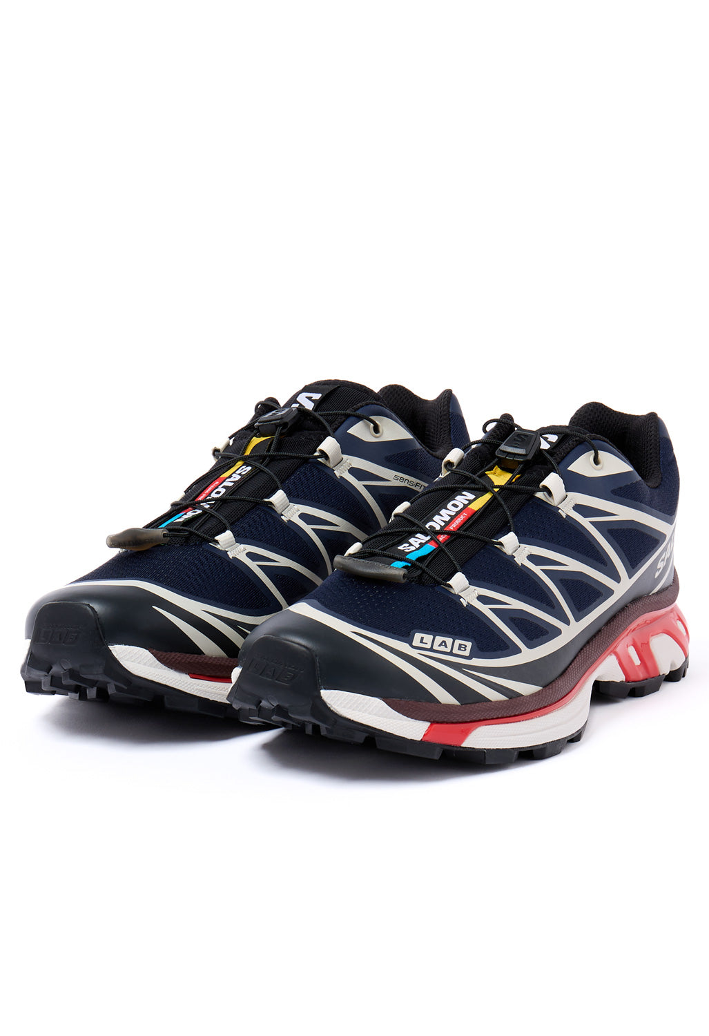 Salomon XT-6 Trainers - Maritime Blue / Black / Fiery Red