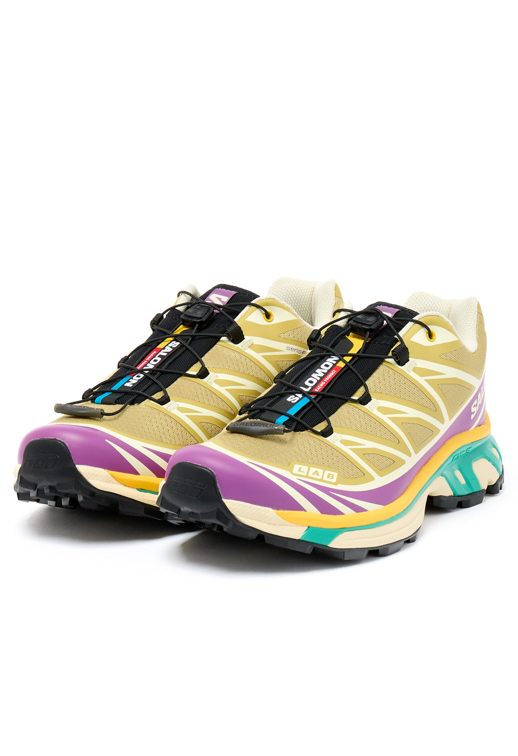 Salomon XT-6 Trainers - Antique Gold / Transparent Yellow / Willowherb