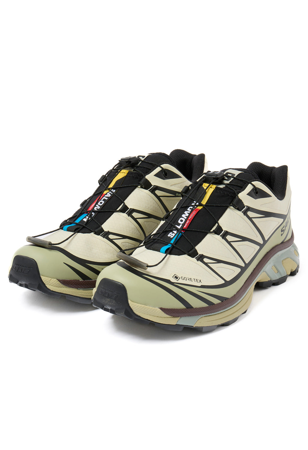 Salomon XT-6 GORE-TEX Trainers - Aspargus Green / Tea / Bitter Chocolate