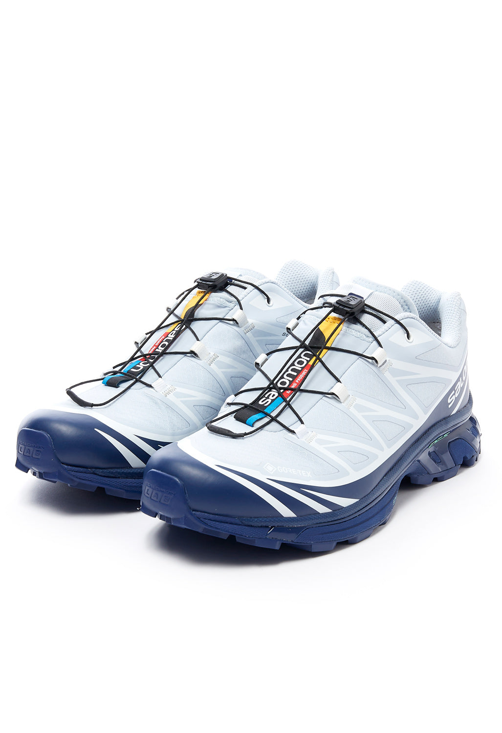 Salomon XT-6 GORE-TEX Shoes - Blue Print/Heather/White