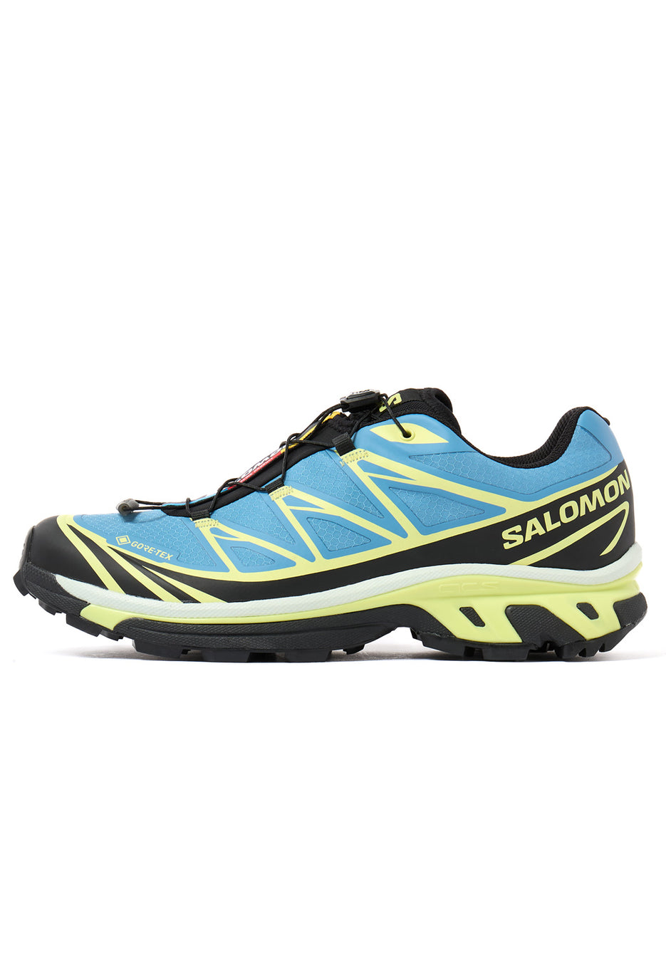 Salomon XT-6 GORE-TEX Trainers - Niagara / Sunny Lime / Black