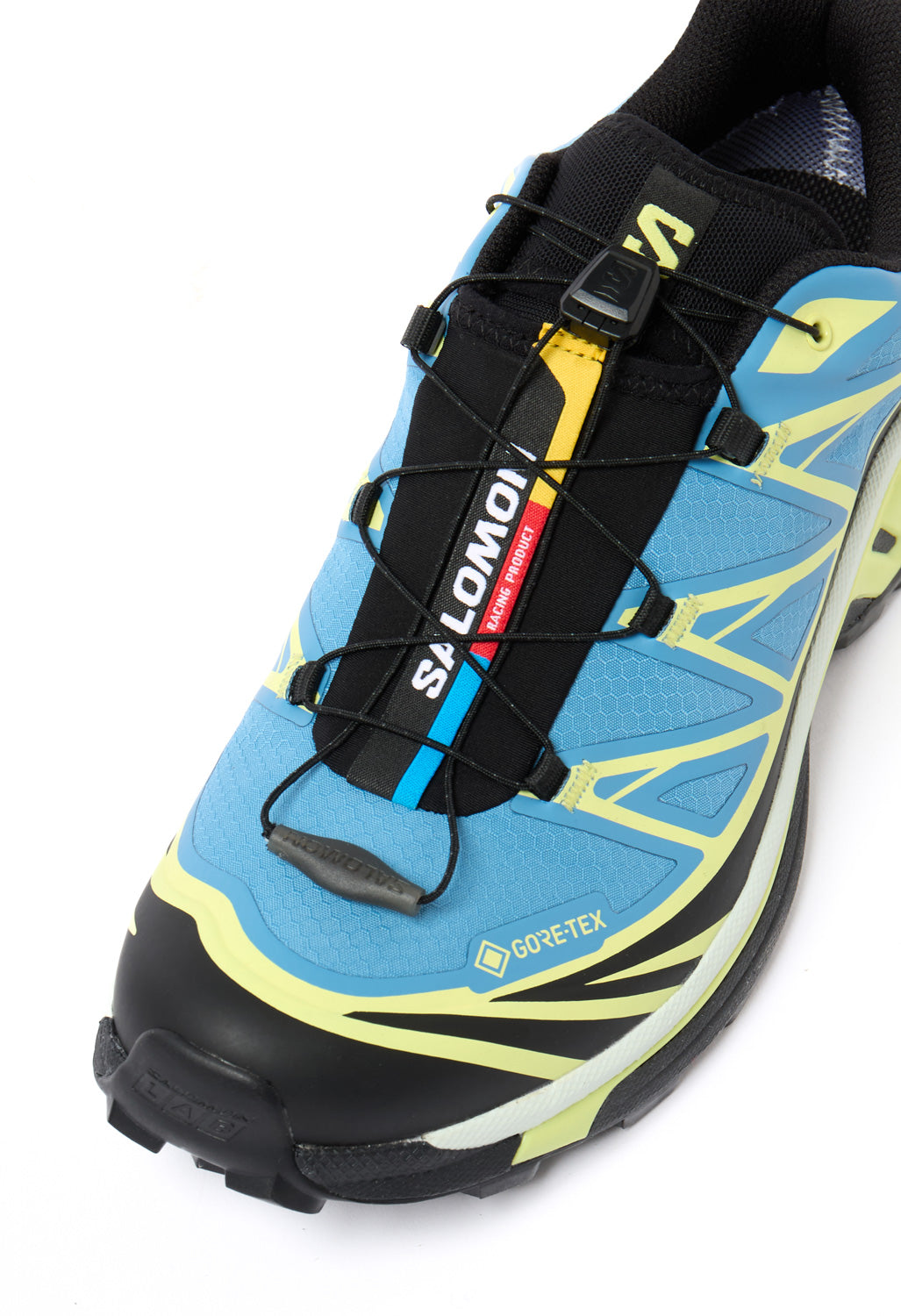 Salomon XT-6 GORE-TEX Trainers - Niagara / Sunny Lime / Black