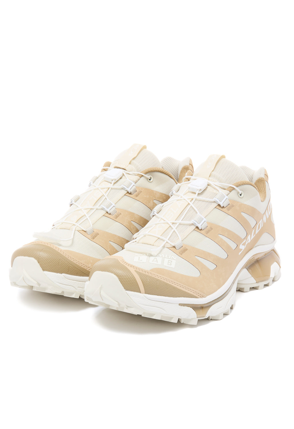 Salomon XT-4 OG Protective Trainers - Safari / Almond Milk / Kelp